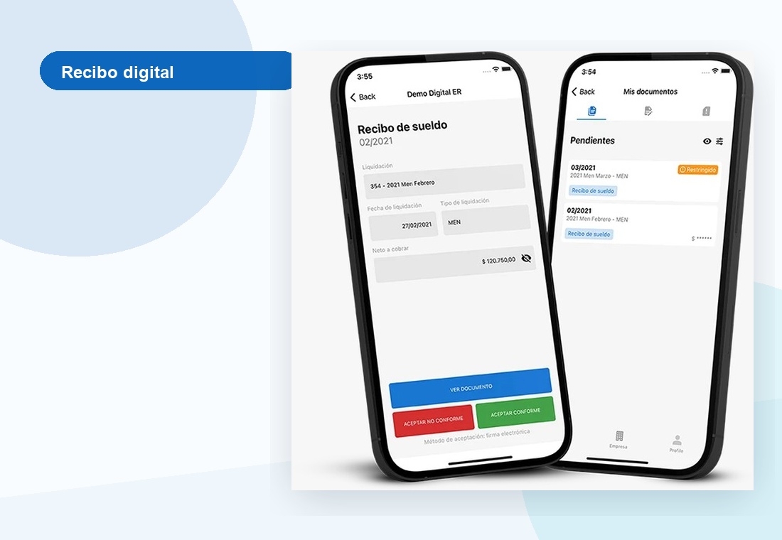 Recibo digital de sueldo en Tango Empleados desde el celular
